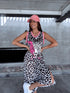 Limited atlasa kleita "CRAZY LEOPARD" - MELNA